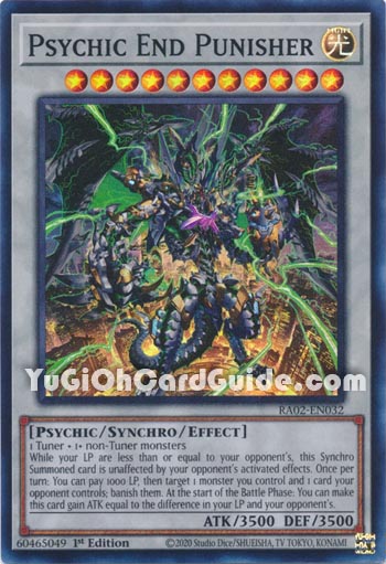 Yu-Gi-Oh Card: Psychic End Punisher