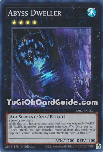 Yu-Gi-Oh Card: Abyss Dweller