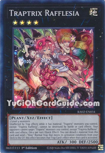 Yu-Gi-Oh Card: Traptrix Rafflesia
