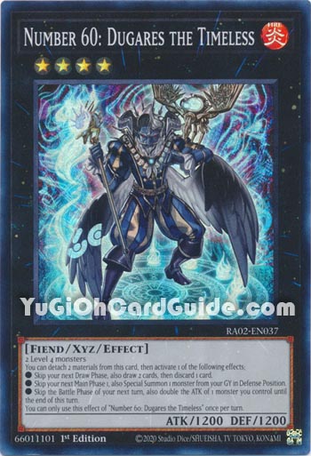 Yu-Gi-Oh Card: Number 60: Dugares the Timeless