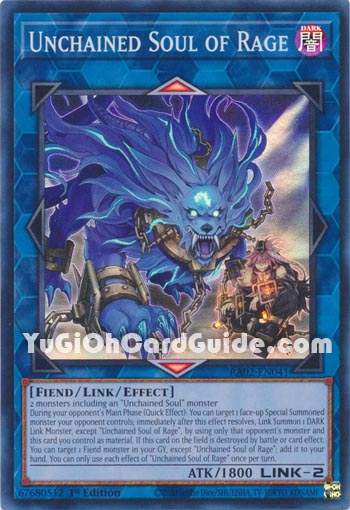 Yu-Gi-Oh Card: Unchained Soul of Rage
