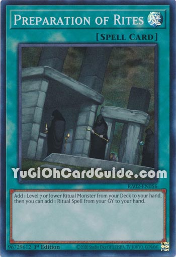Yu-Gi-Oh Card: Preparation of Rites