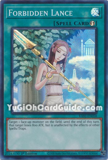 Yu-Gi-Oh Card: Forbidden Lance