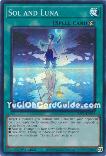 Yu-Gi-Oh Card: Sol and Luna