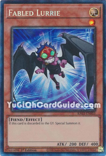 Yu-Gi-Oh Card: Fabled Lurrie