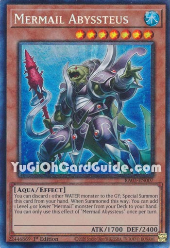 Yu-Gi-Oh Card: Mermail Abyssteus