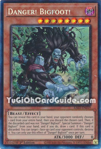 Yu-Gi-Oh Card: Danger! Bigfoot!