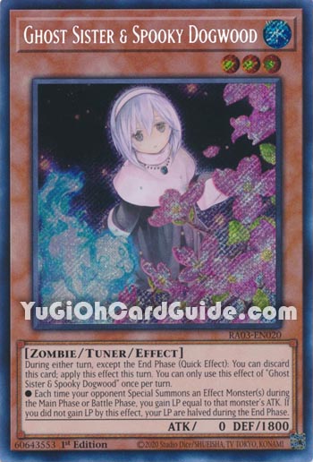 Yu-Gi-Oh Card: Ghost Sister & Spooky Dogwood