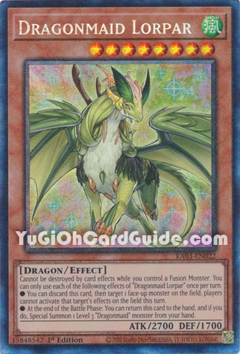 Yu-Gi-Oh Card: Dragonmaid Lorpar