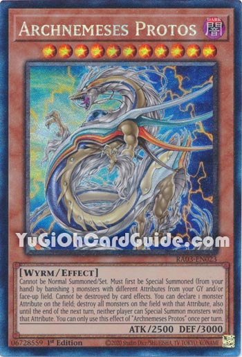 Yu-Gi-Oh Card: Archnemeses Protos