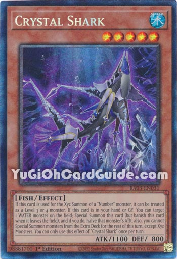 Yu-Gi-Oh Card: Crystal Shark