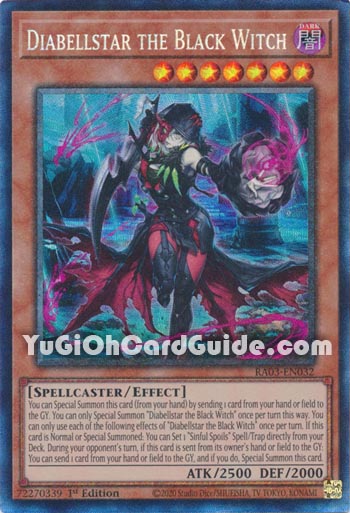 Yu-Gi-Oh Card: Diabellstar the Black Witch