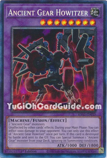 Yu-Gi-Oh Card: Ancient Gear Howitzer