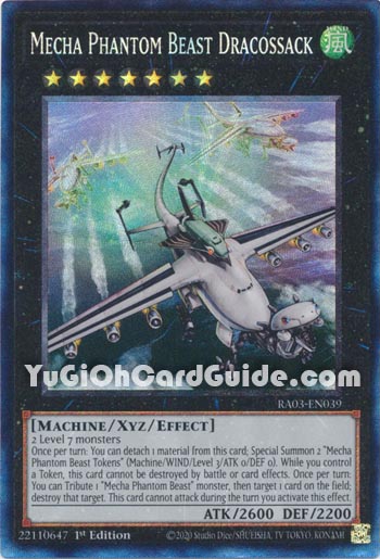 Yu-Gi-Oh Card: Mecha Phantom Beast Dracossack