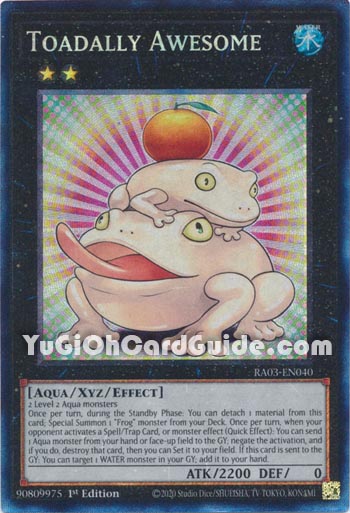 Yu-Gi-Oh Card: Toadally Awesome