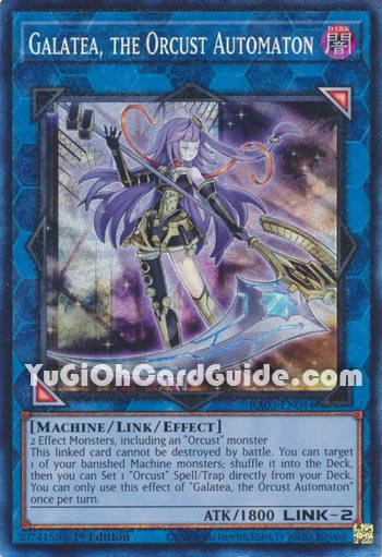 Yu-Gi-Oh Card: Galatea, the Orcust Automaton