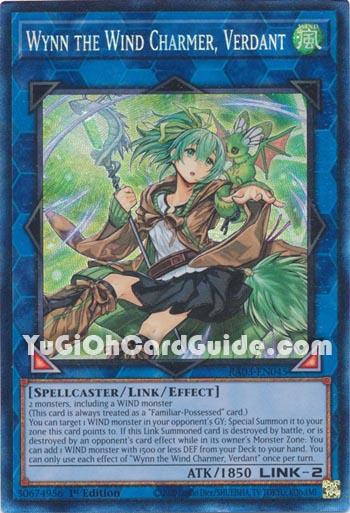 Yu-Gi-Oh Card: Wynn the Wind Charmer, Verdant