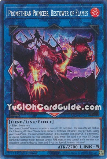 Yu-Gi-Oh Card: Promethean Princess, Bestower of Flames