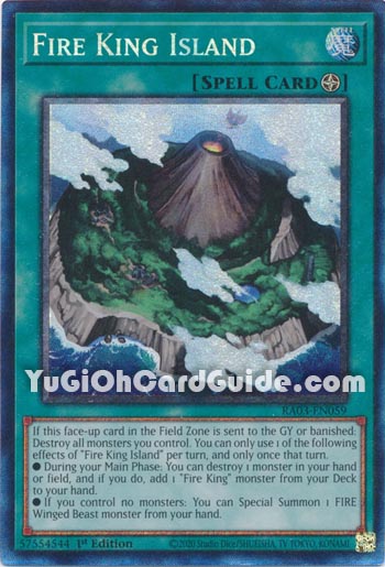 Yu-Gi-Oh Card: Fire King Island