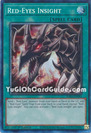 Yu-Gi-Oh Card: Red-Eyes Insight