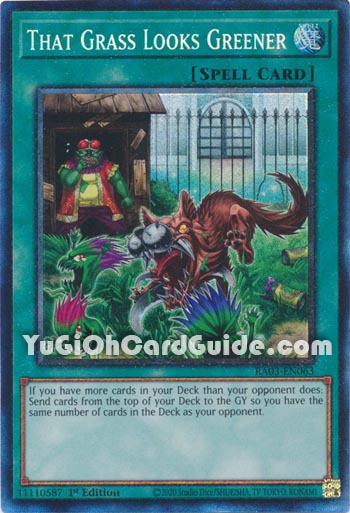 Yu-Gi-Oh Card: That Grass Looks Greener