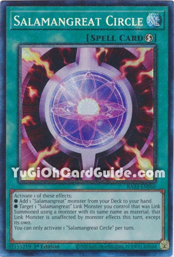 Yu-Gi-Oh Card: Salamangreat Circle