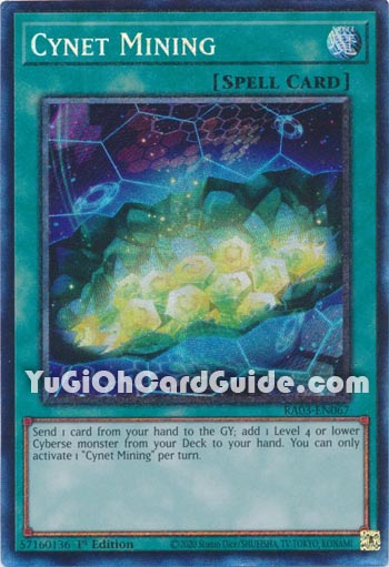 Yu-Gi-Oh Card: Cynet Mining