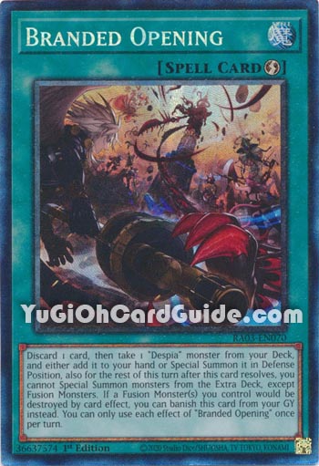 Yu-Gi-Oh Card: Branded Opening