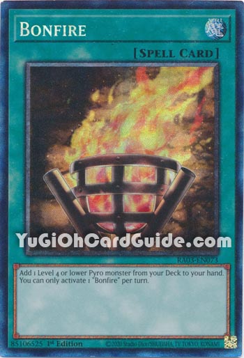 Yu-Gi-Oh Card: Bonfire