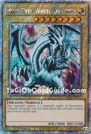 Yu-Gi-Oh Card: Blue-Eyes White Dragon