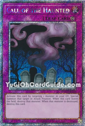 Yu-Gi-Oh Card: Call of the Haunted