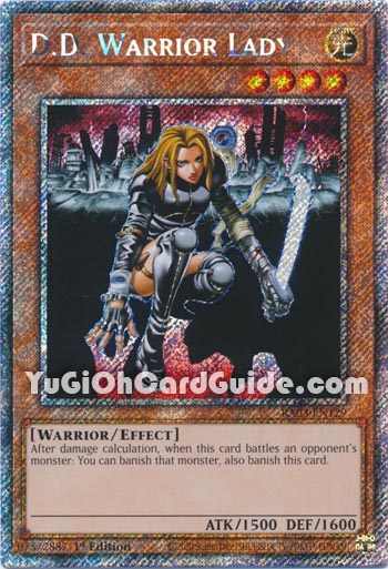 Yu-Gi-Oh Card: D.D. Warrior Lady