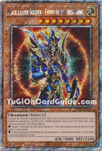 Yu-Gi-Oh Card: Black Luster Soldier - Envoy of the Beginning