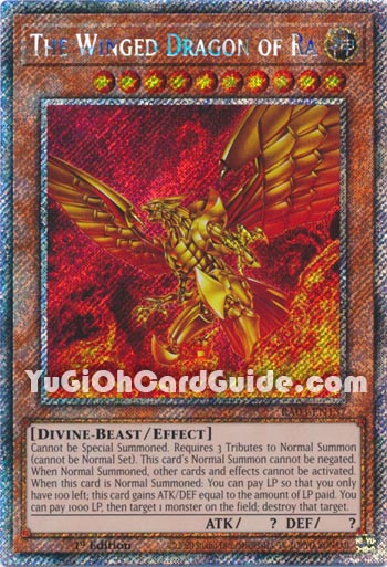 Yu-Gi-Oh Card: The Winged Dragon of Ra