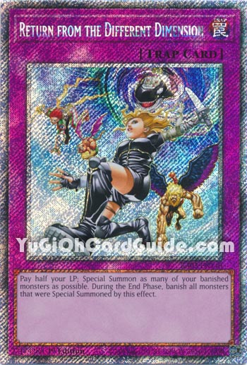 Yu-Gi-Oh Card: Return from the Different Dimension