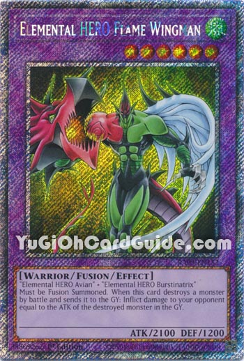 Yu-Gi-Oh Card: Elemental HERO Flame Wingman