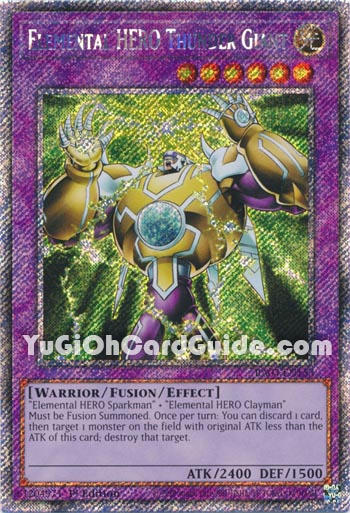 Yu-Gi-Oh Card: Elemental HERO Thunder Giant