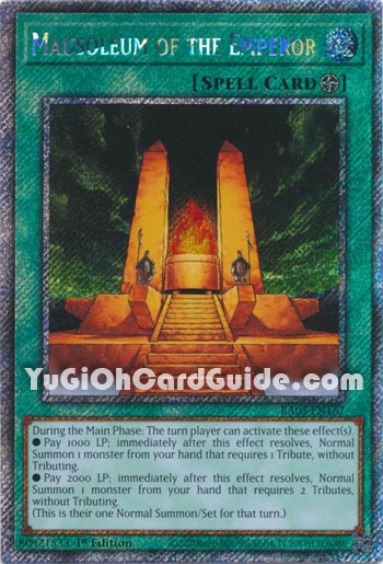 Yu-Gi-Oh Card: Mausoleum of the Emperor