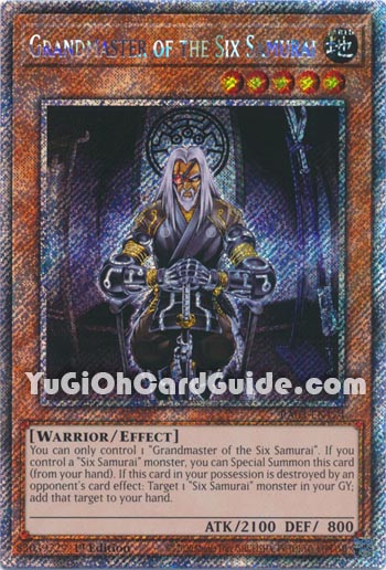 Yu-Gi-Oh Card: Grandmaster of the Six Samurai