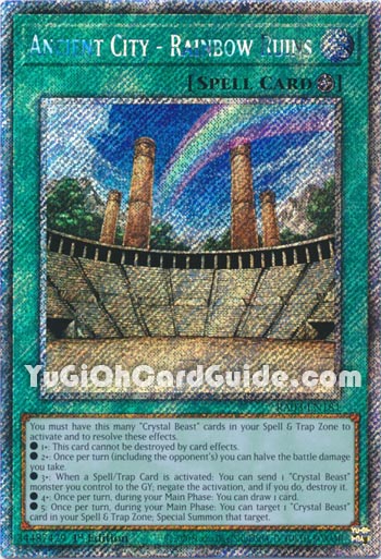 Yu-Gi-Oh Card: Ancient City - Rainbow Ruins