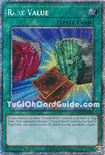 Yu-Gi-Oh Card: Rare Value