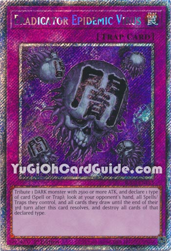 Yu-Gi-Oh Card: Eradicator Epidemic Virus