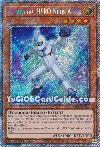 Yu-Gi-Oh Card: Elemental HERO Neos Alius