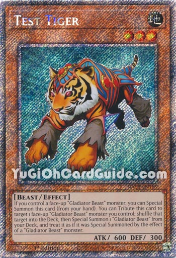 Yu-Gi-Oh Card: Test Tiger