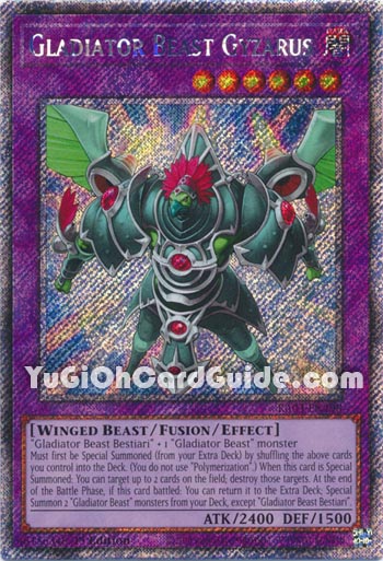 Yu-Gi-Oh Card: Gladiator Beast Gyzarus