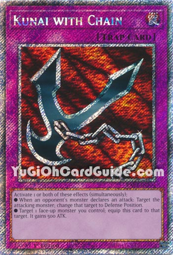 Yu-Gi-Oh Card: Kunai with Chain