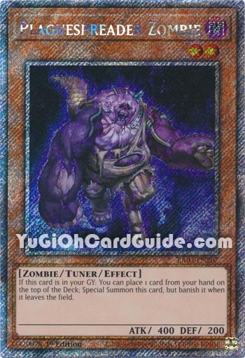 Yu-Gi-Oh Card: Plaguespreader Zombie