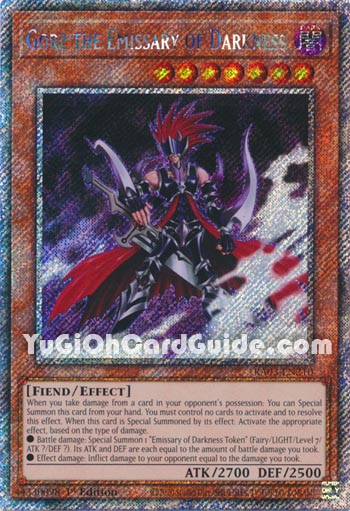 Yu-Gi-Oh Card: Gorz the Emissary of Darkness