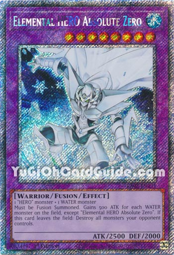 Yu-Gi-Oh Card: Elemental HERO Absolute Zero