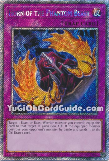 Yu-Gi-Oh Card: Horn of the Phantom Beast